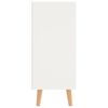 vidaXL Сайдборд, бяло и сонома дъб, 90x30x72 см, инженерно дърво