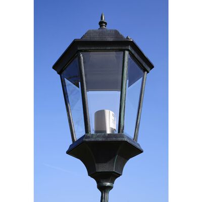 Градинска лампа "Brighton", 3 фенера, 230 см, тъмнозелена/черна