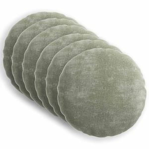 vidaXL Калъфка за възглавница 6 pcs HEERLEN Зелено &Oslash; 30 cm Тъкан Шенил