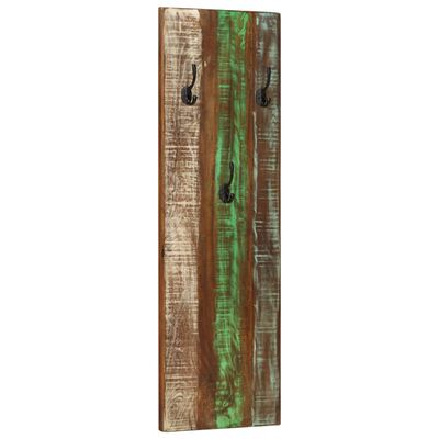 vidaXL Закачалки за стена, 2 бр, 36x3x110 см, регенерирано дърво масив