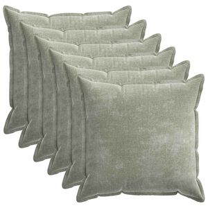 vidaXL Калъфка за възглавница 6 pcs HOUTEN Зелено 55 x 55 см