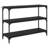 vidaXL Шкаф за книги Черен дъб 100 x 33 x 70,5 см