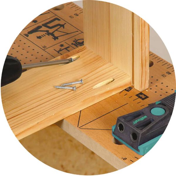 wolfcraft Комплект за малки винтови съединения 4642000