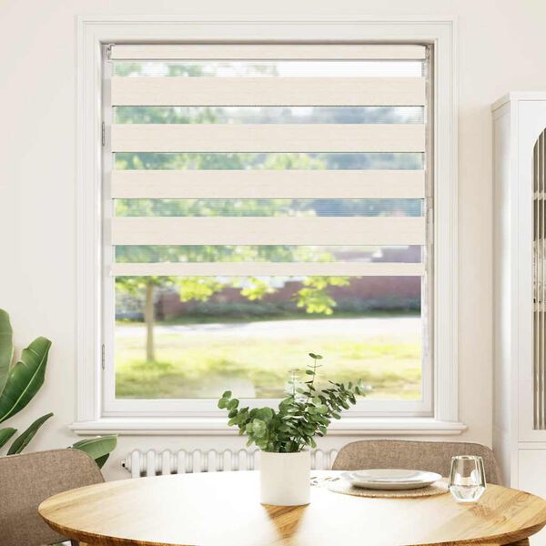 vidaXL Зеброва щора 115x100 см Ширина на плата 110,9 см Полиестер