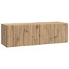 vidaXL Стенно монтиран ТВ шкаф 98 x 31 x 30 см Дъб артизан