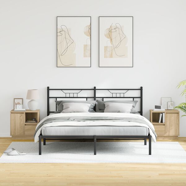 vidaXL Нощен шкаф 2 pcs Сонома дъб 50 x 34,5 x 50 см. Инженерно дърво