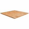 vidaXL Квадратен плот за маса, светлокафяв, 90x90x2,5 см, дъб масив