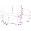 vidaXL Градински диван от 4 части, с възглавници, масивна акация