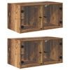 vidaXL Стенни шкафове 2 бр. 68 x 37 x 35 см Инженерна дървесина