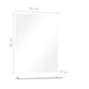 vidaXL Стенно огледало с рафт, 50x60 см, закалено стъкло