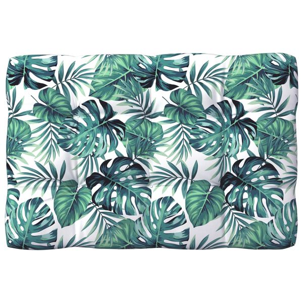 vidaXL Палетни възглавници за диван, 7 бр, щампи на листа