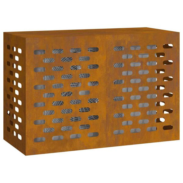 vidaXL Покритие за климатик Ръждясало 90 x 40 x 60 см