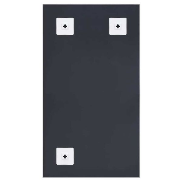 vidaXL Огледало, сребристо, 80x60 см