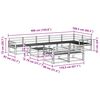 vidaXL Комплект дивани за открито 9 pcs Естествен