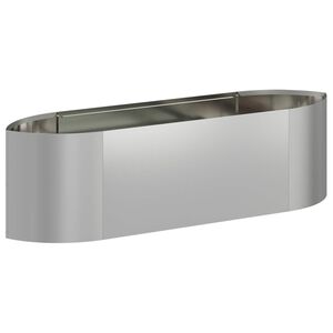 vidaXL Вдигната леха за градина Поцинкована стомана 140 x 40 x 40 см