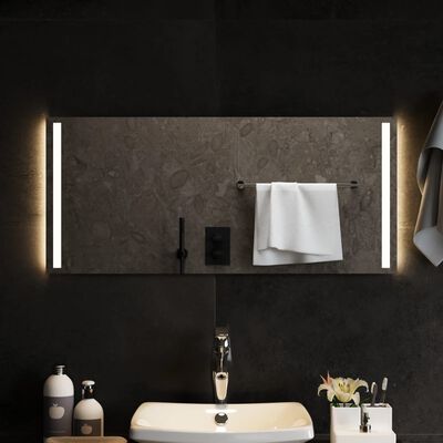 vidaXL LED огледало за баня, 90x40 см