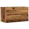 vidaXL Висящ шкаф за баня, старо дърво, 80x38,5x45 см, инженерно дърво