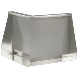 vidaXL Задържащи стени 50 x 50 x 30 см Неръждаема стомана Сребристо
