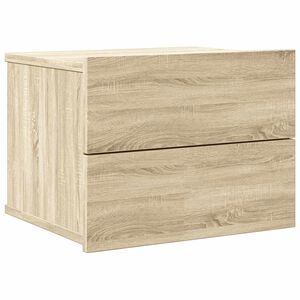 vidaXL Нощно шкафче, дъб сонома, 40x30x30 см, инженерно дърво