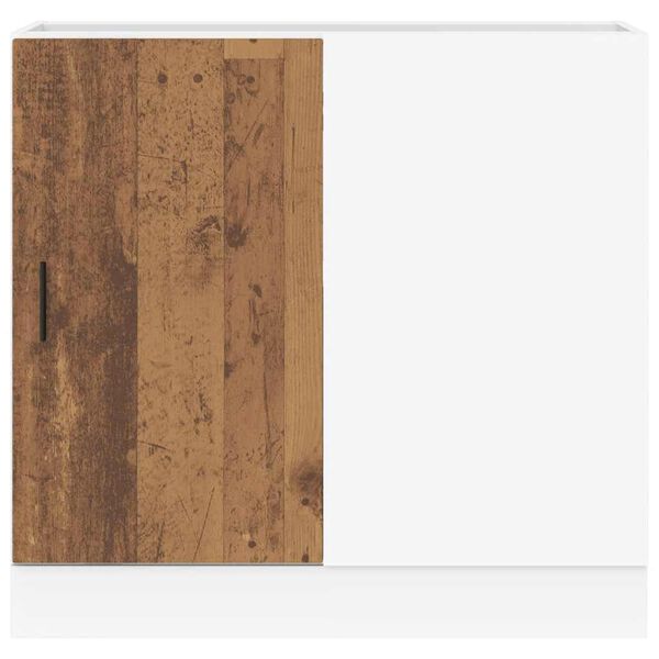 vidaXL Долен шкаф за мивка "Lyon" Старо дърво Инженерно дърво