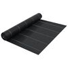 vidaXL Мрежа за мулчиране, матово черна, 1x25 м, PP