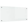 vidaXL Кухненски заден панел Прозрачен 90 x 40 cm закалено стъкло