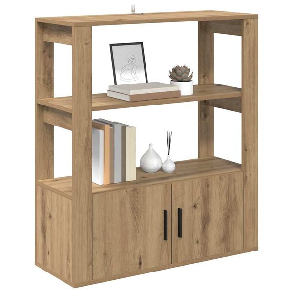 vidaXL Служебен шкаф дъб артизан 30 x 80 x 90 см Инженерно дърво