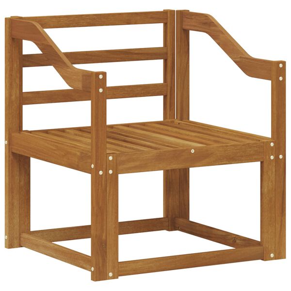 vidaXL Външен диван Солидно акациево дърво Естествен