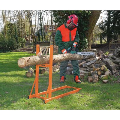 Draper Tools Стойка за рязане на дърва, 150 кг, оранжева