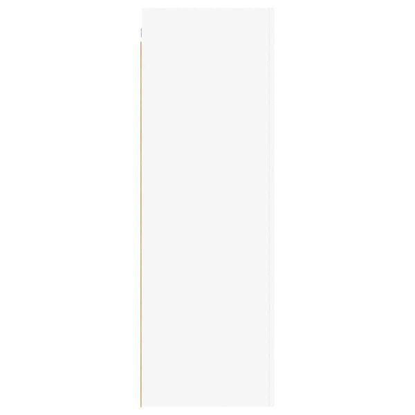 vidaXL ТВ шкаф, бял, 30,5x30x90 см, инженерно дърво