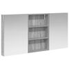 vidaXL Комплект шкафове за баня с рафт 3 pcs 120 x 10,5 x 60,5 см