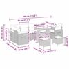 vidaXL Градински Софа Комплект 13 pcs Бежов и Светло Сив полиратан