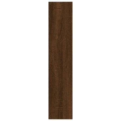 vidaXL Стенен рафт, кафяв дъб, 90x16x78 см, инженерно дърво
