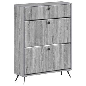 vidaXL Шкаф за обувки BREDA 78 x 24 x 103 см Инженерна дървесина