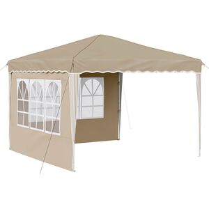 vidaXL Поп-ъп парти палатка Крем 288 x 288 x 245 см Оксфордска тъкан