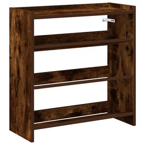 vidaXL Шкаф за обувки, опушен дъб, 60x25x62 см, инженерно дърво