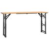 vidaXL Сгъваема маса за бира 170x50x75/105 см масивна ела