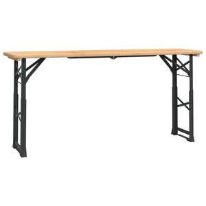 vidaXL Сгъваема маса за бира 170x50x75/105 см масивна ела
