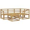 vidaXL Комплект дивани за открито 5 pcs Бяло 59 x 59 x 37 см