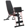 vidaXL Тежестна пейка Черно 131 x 41 x 100 см