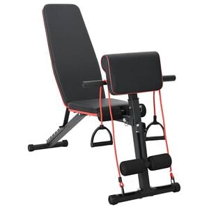 vidaXL Тежестна пейка Черно 131 x 41 x 100 см