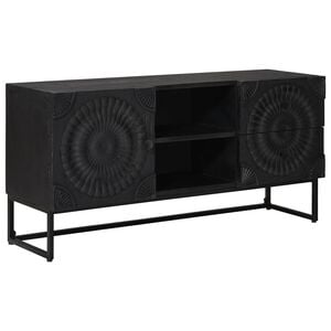 vidaXL ТВ шкаф Черен 105 x 30 x 54 см