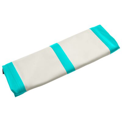 vidaXL Надуваем дюшек за гимнастика с помпа, 60x100x20 см, PVC, зелен