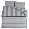 vidaXL Комплект плик за завивка, светлосив, 225x220 см, памук