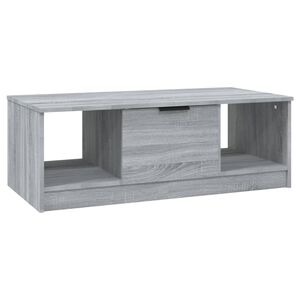 vidaXL Кафе маса, сив сонома, 102x50x36 см, инженерно дърво