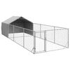 vidaXL Открита кучешка колиба с бягаща пътека 6x2x1,5 m