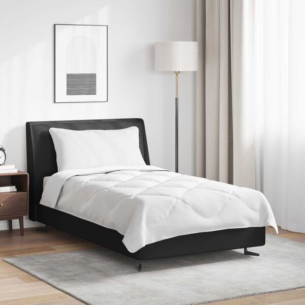 vidaXL Завивка с възглавница 2 pcs Бяло Микрофибър