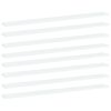 vidaXL Рафтове за етажерка, 8 бр, бели, 100x10x1,5 см, ПДЧ