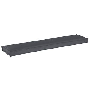 vidaXL Възглавница за палети Оксфордска тъкан Антрацит 180 x 40 x 8 см
