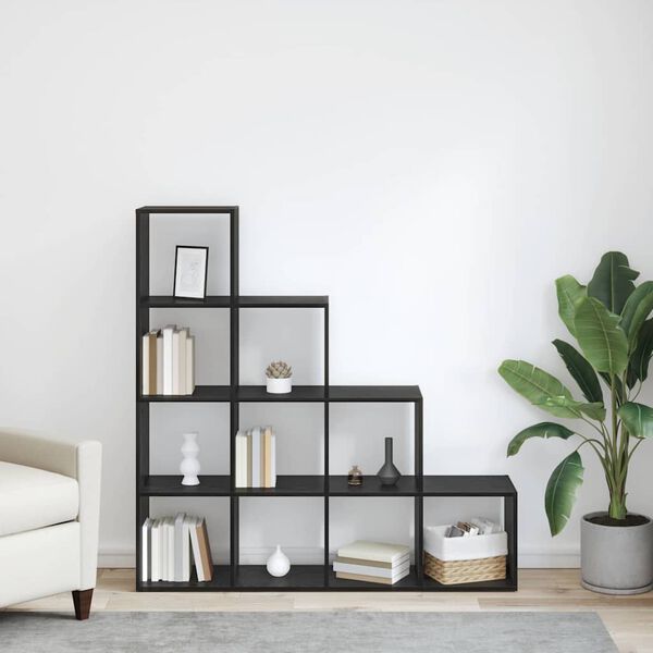 vidaXL Разделител за стая и библиотека Черния дъб